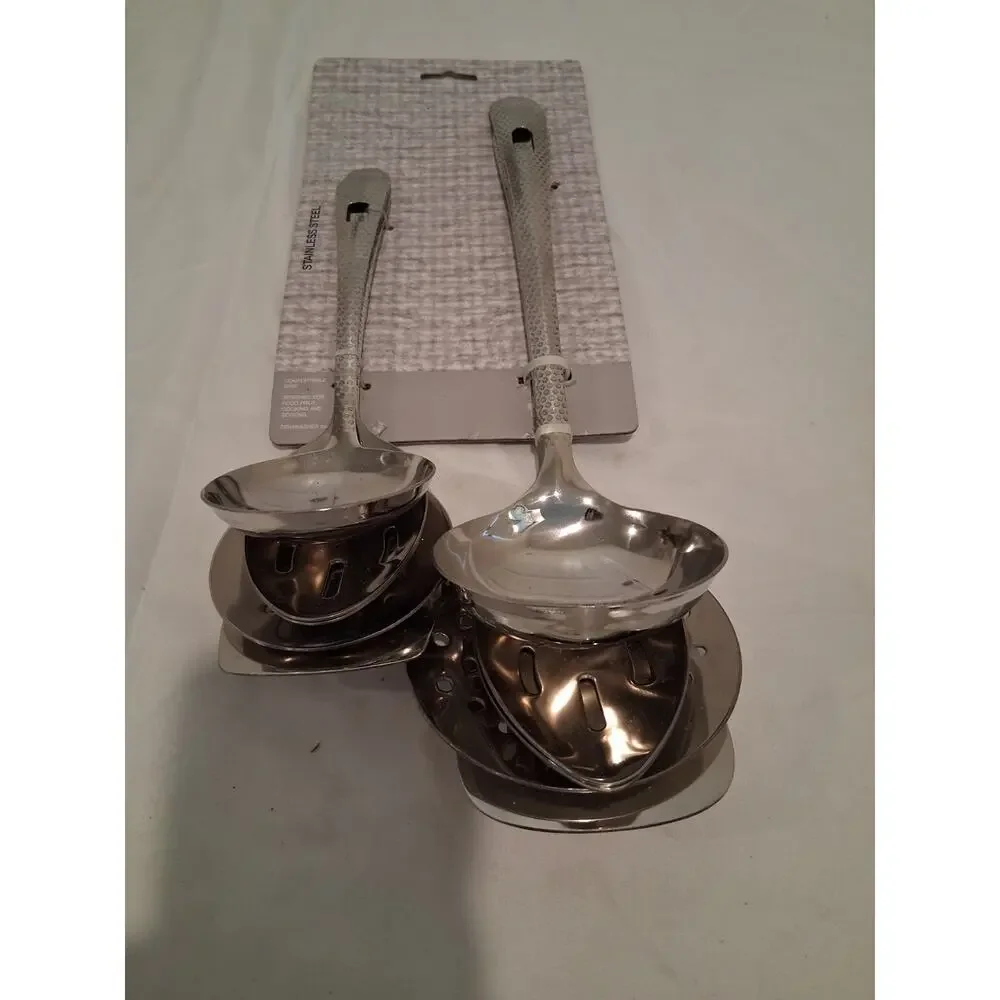 Basic Essentials 10-Piece Stainless Steel Kitchen Tool Utensil Set Mirror Polish